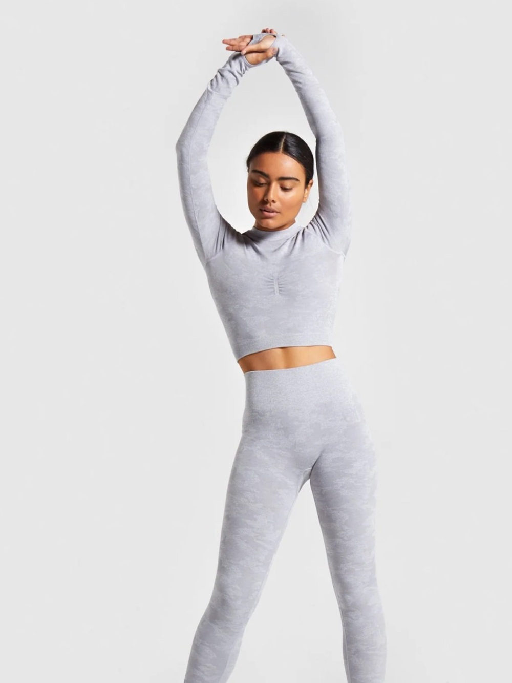GYMSHARK Camo Seamless Workout Set